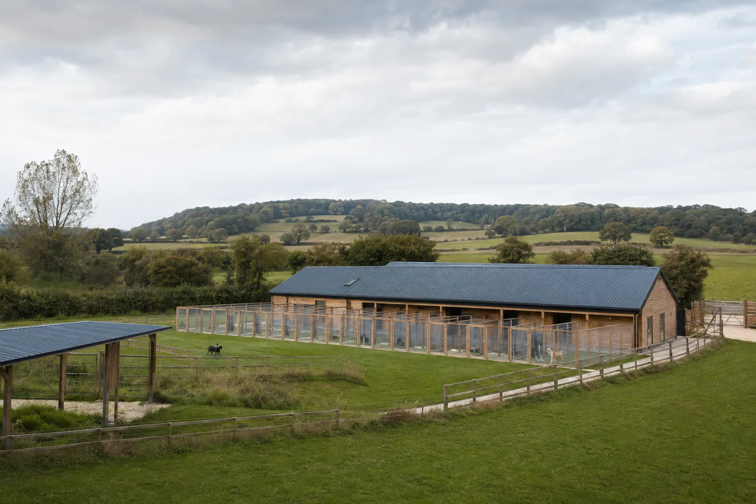 Generic rural dog boarding and daycare facility