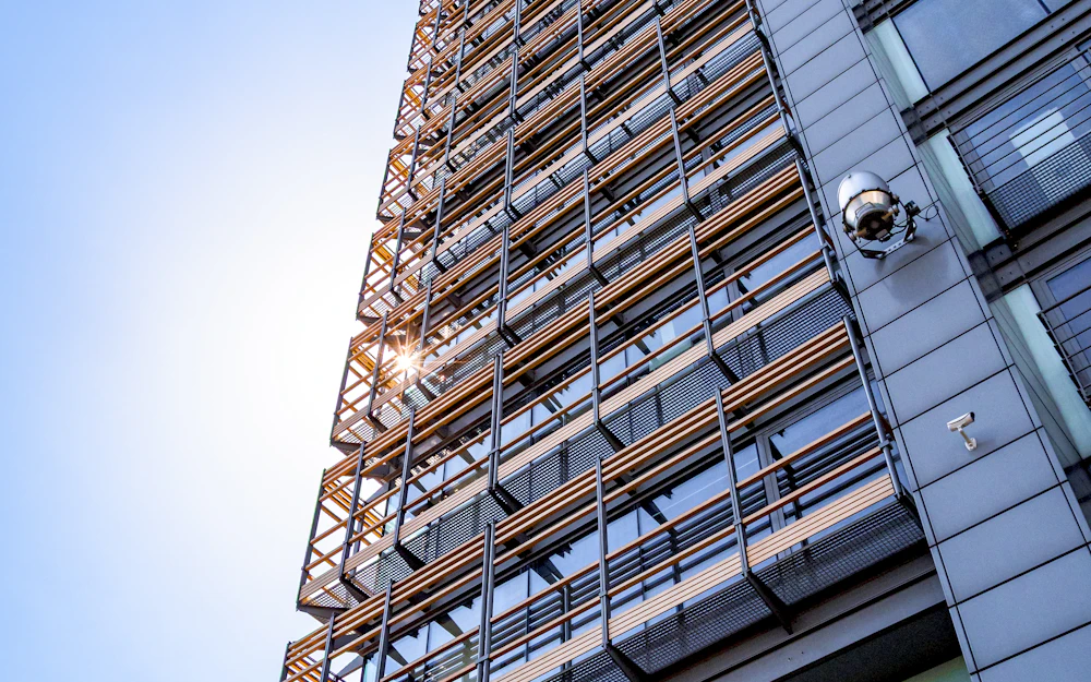 Modern office building with glass facade
